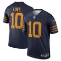 Men's Green Bay Packers Jordan Love Navy The 1923 Classic Legend Player Dri-FIT Top