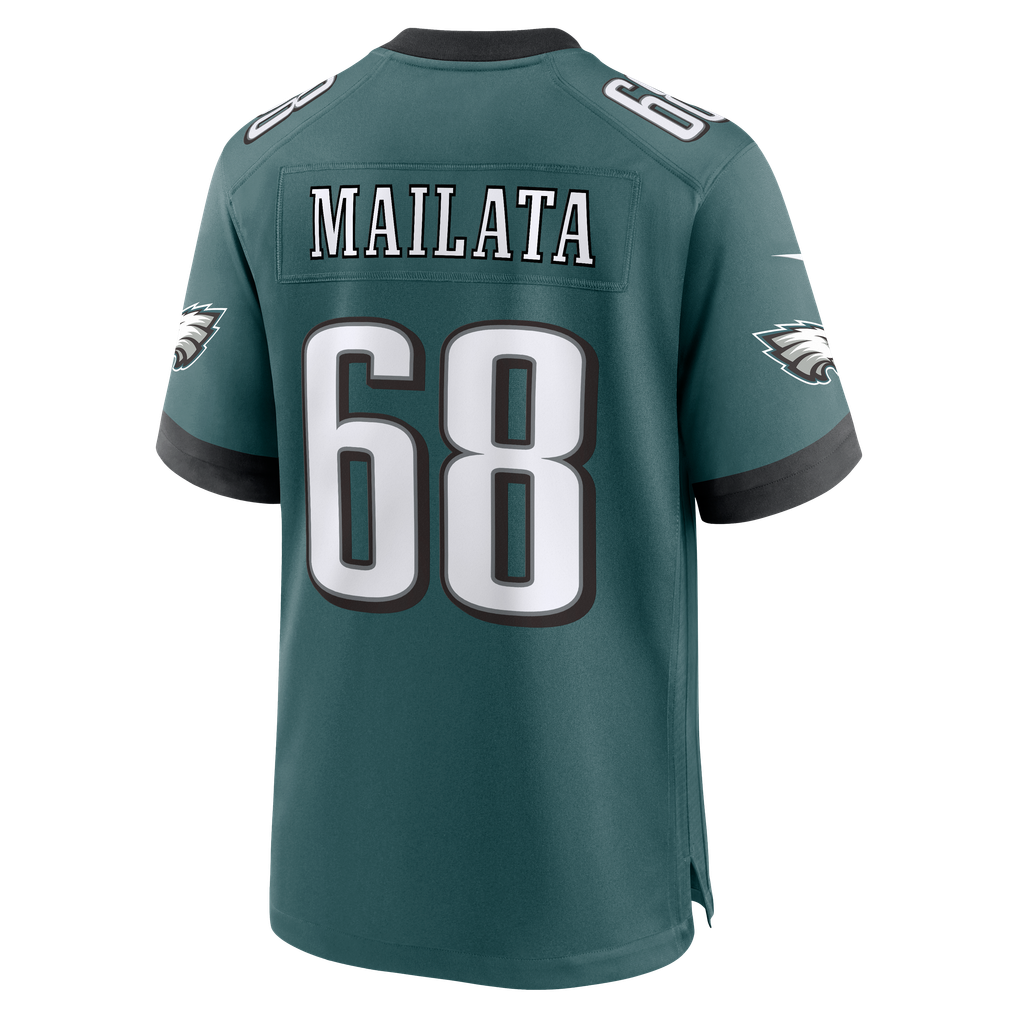Men's Philadelphia Eagles Jordan Mailata Midnight Green Team Game Jersey
