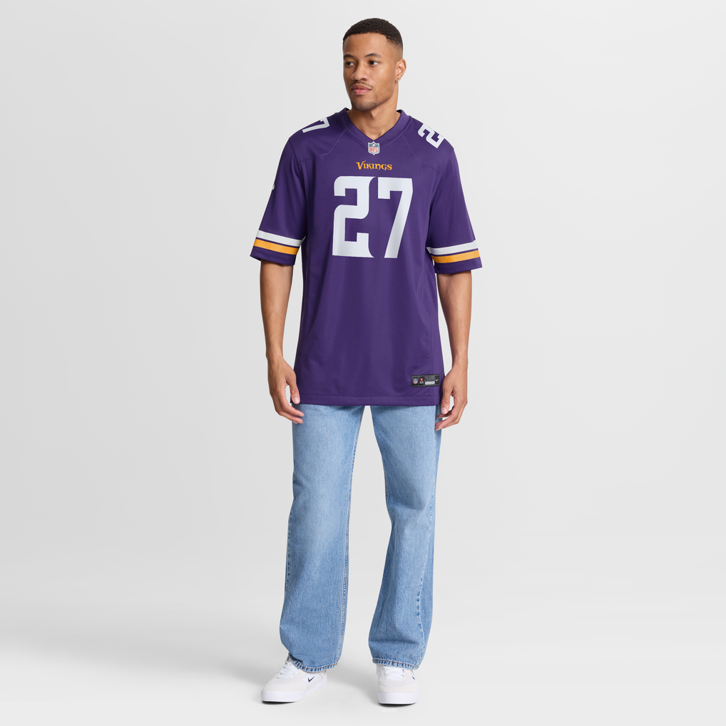 Men's Minnesota Vikings Jordan Mason Purple Team Game Jersey