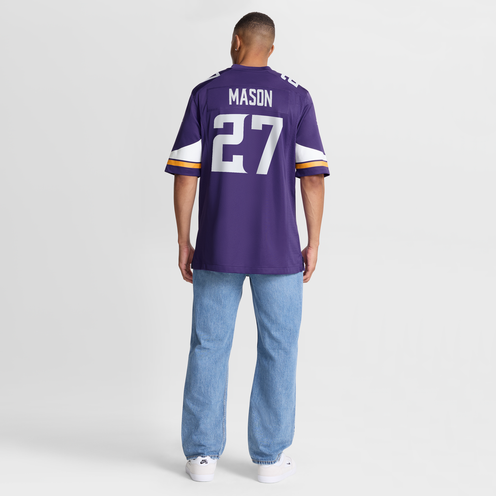 Men's Minnesota Vikings Jordan Mason Purple Team Game Jersey