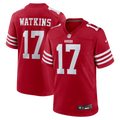 Men's San Francisco 49ers Jordan Watkins Scarlet Team Game Jersey