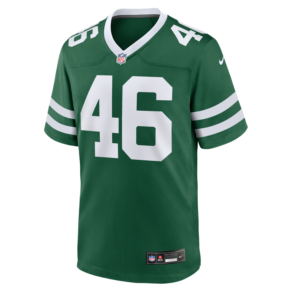 Men's New York Jets Joseph Ossai Legacy Green Team Game Jersey