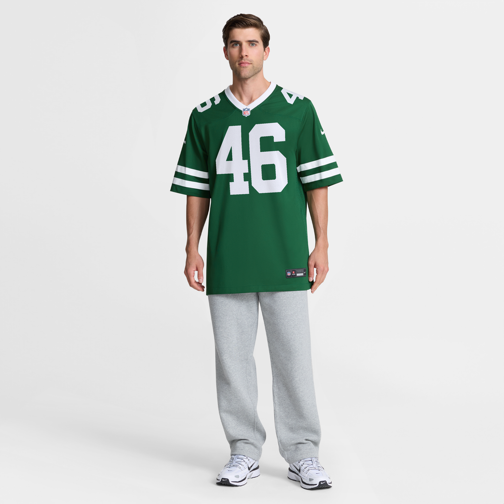 Men's New York Jets Joseph Ossai Legacy Green Team Game Jersey