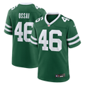 Men's New York Jets Joseph Ossai Legacy Green Team Game Jersey