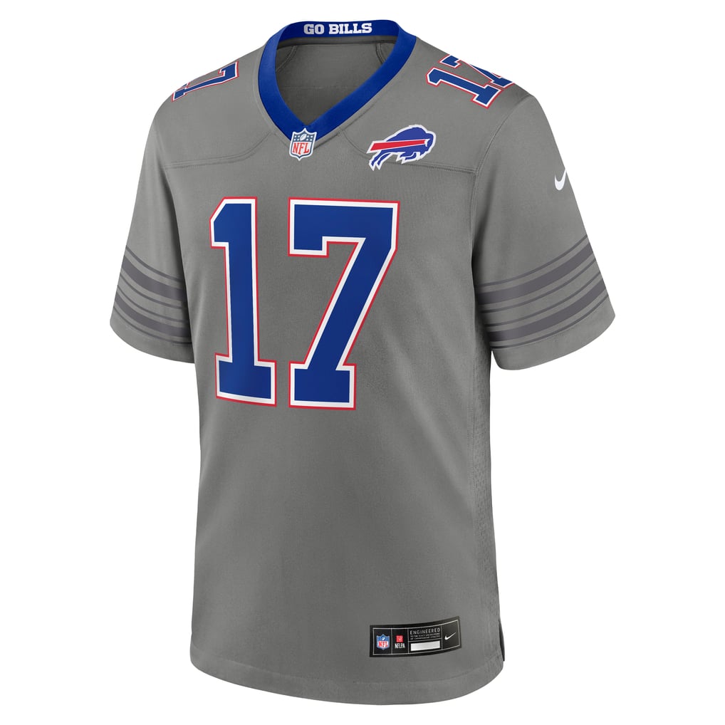 Men's Buffalo Bills Josh Allen Gray Nickel City Game Jersey
