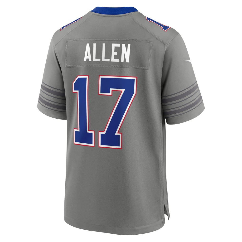 Men's Buffalo Bills Josh Allen Gray Nickel City Game Jersey