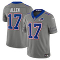 Men's Buffalo Bills Josh Allen Gray Nickel City Vapor F.U.S.E. Stitched Limited Jersey