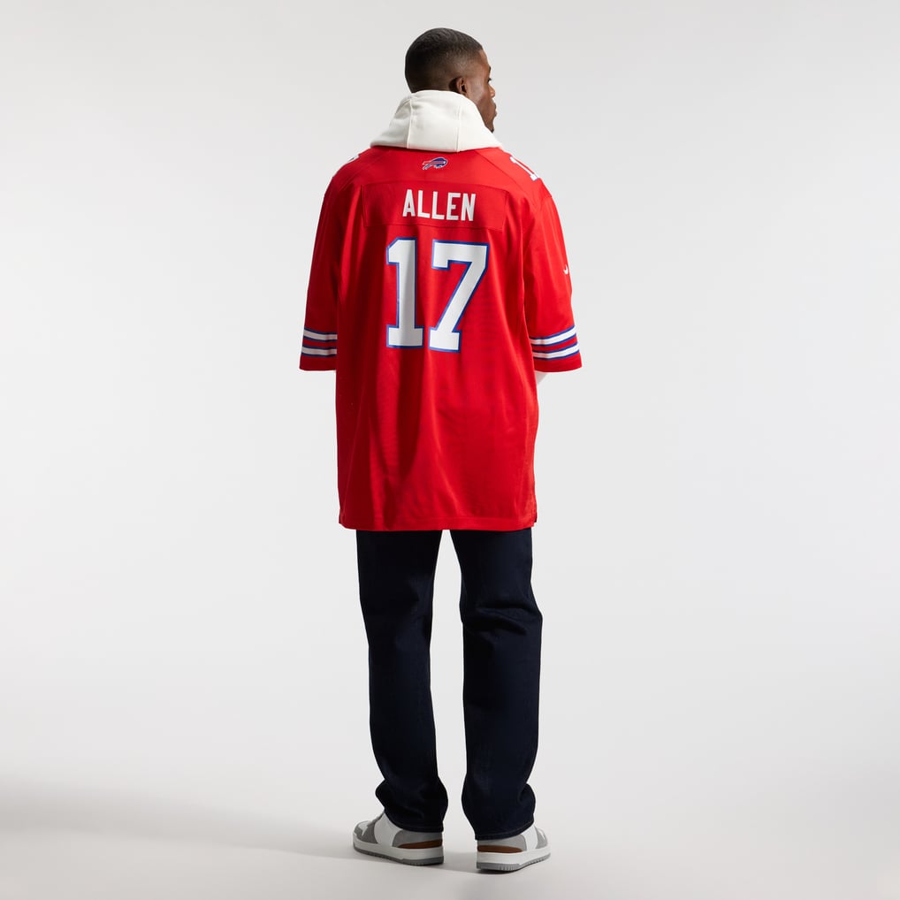 Men's Buffalo Bills Josh Allen Red Alternate Game Player Jersey