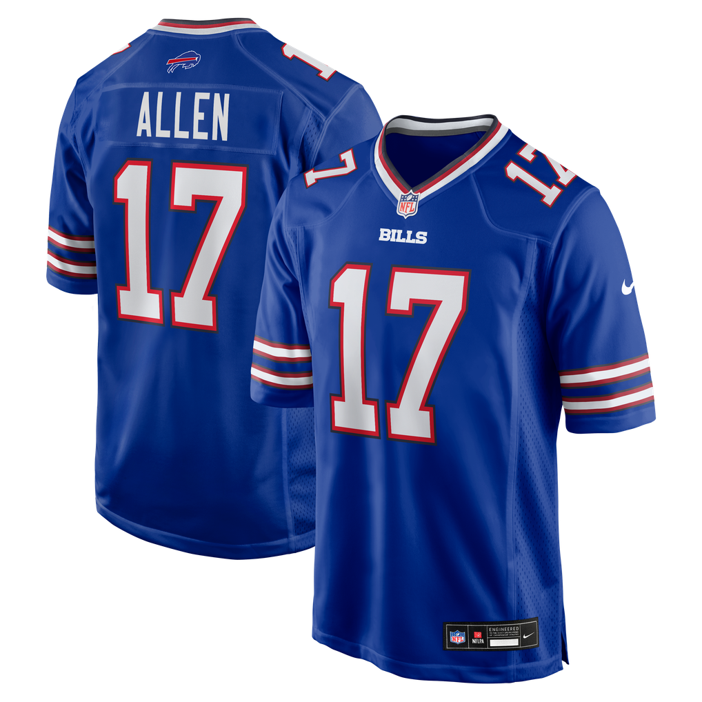 Men's Buffalo Bills Josh Allen Royal Game Player Jersey