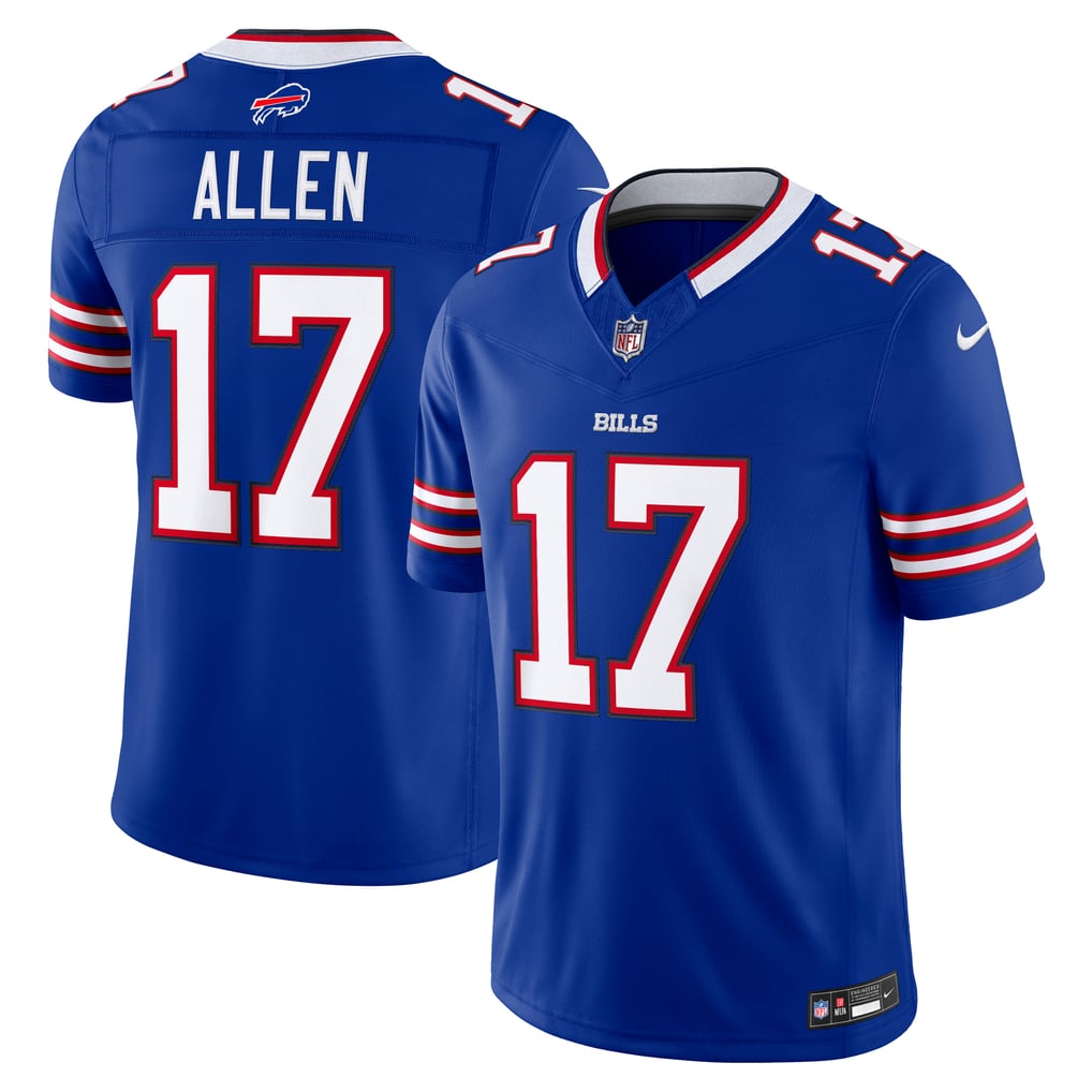 Men's Buffalo Bills Josh Allen Royal Team Vapor F.U.S.E. Stitched Limited Jersey