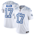 Men's Buffalo Bills Josh Allen White Rivalries Collection Stitched Limited Jersey