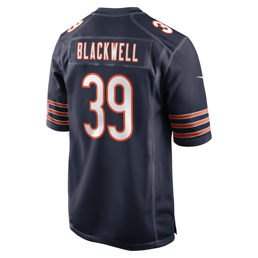 Men's Chicago Bears Josh Blackwell Navy Game Player Jersey