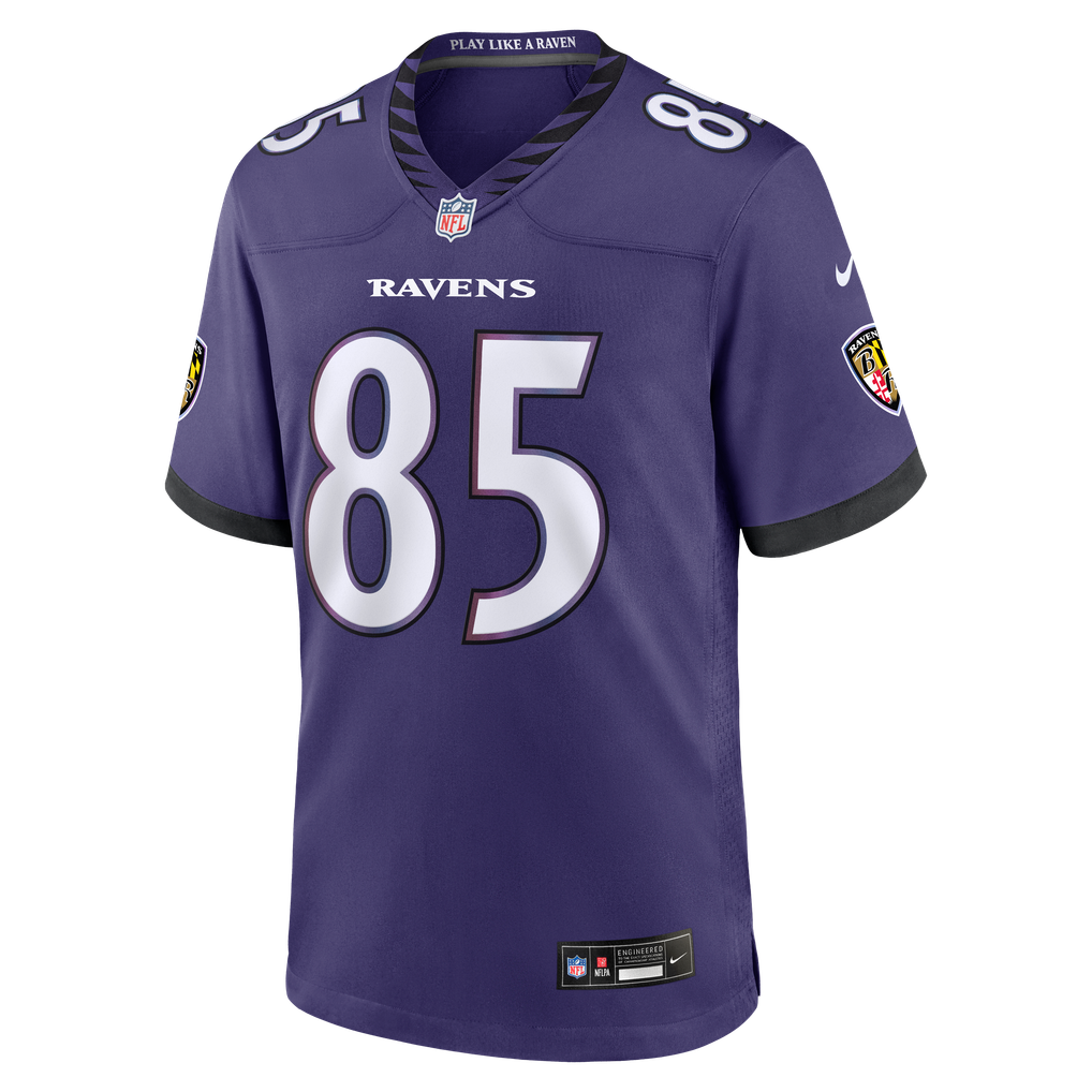 Men's Baltimore Ravens Josh Cuevas Purple Team Game Jersey