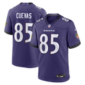 Men's Baltimore Ravens Josh Cuevas Purple Team Game Jersey