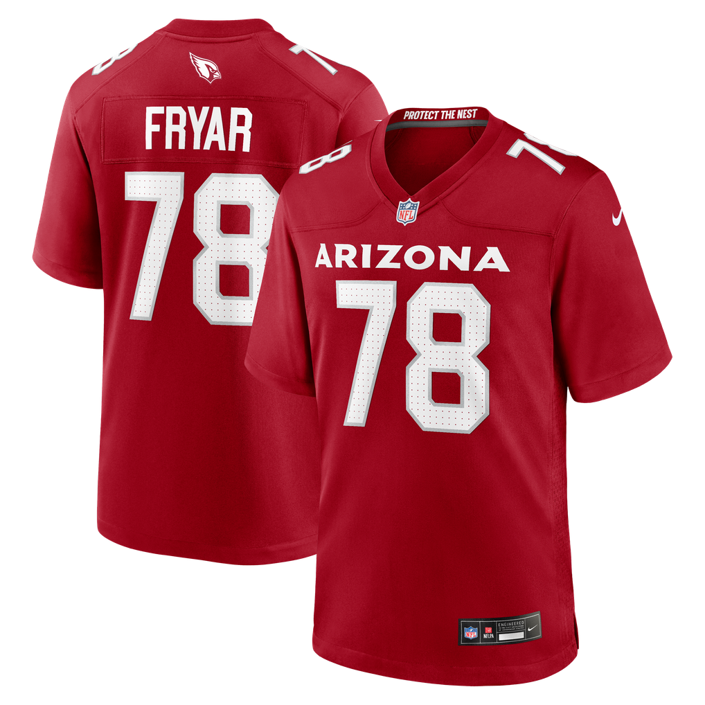 Men's Arizona Cardinals Josh Fryar Cardinal Team Game Jersey