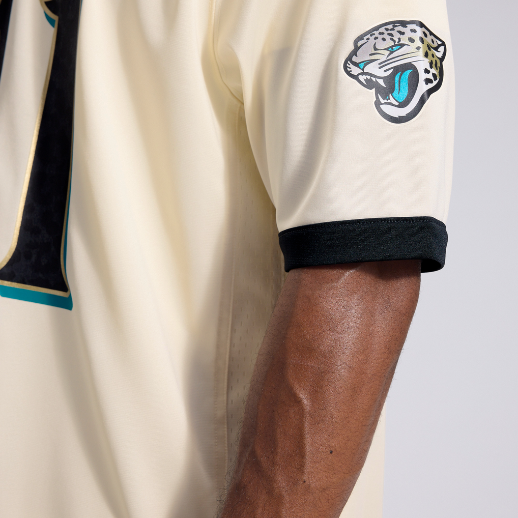 Men's Jacksonville Jaguars Josh Hines-Allen Natural 2026 Rivalries Collection Game Jersey