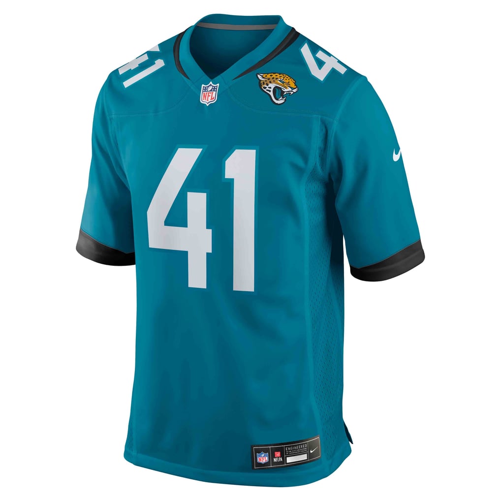 Men's Jacksonville Jaguars Josh Hines-Allen Teal Player Game Jersey