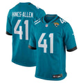 Men's Jacksonville Jaguars Josh Hines-Allen Teal Player Game Jersey