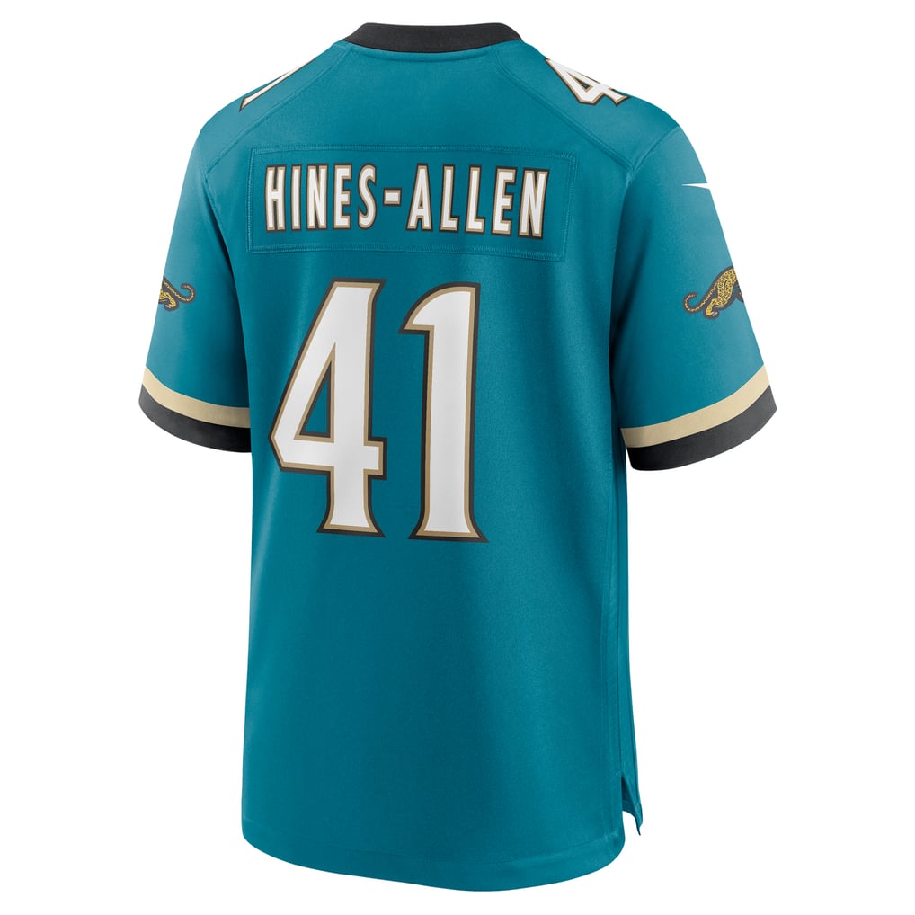 Men's Jacksonville Jaguars Josh Hines-Allen Teal Prowler Throwback Player Game Jersey