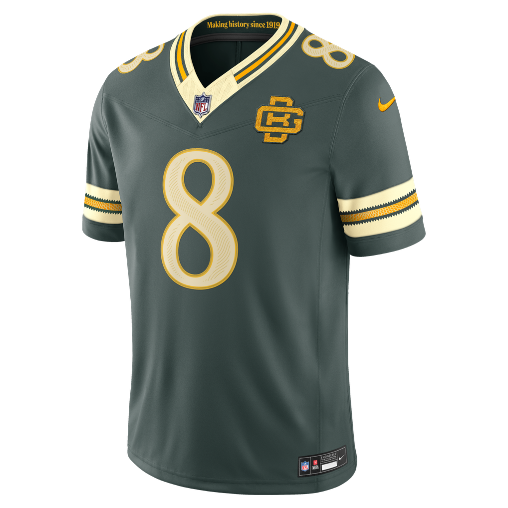 Men's Green Bay Packers Josh Jacobs Green 2026 Rivalries Collection Stitched Limited Jersey