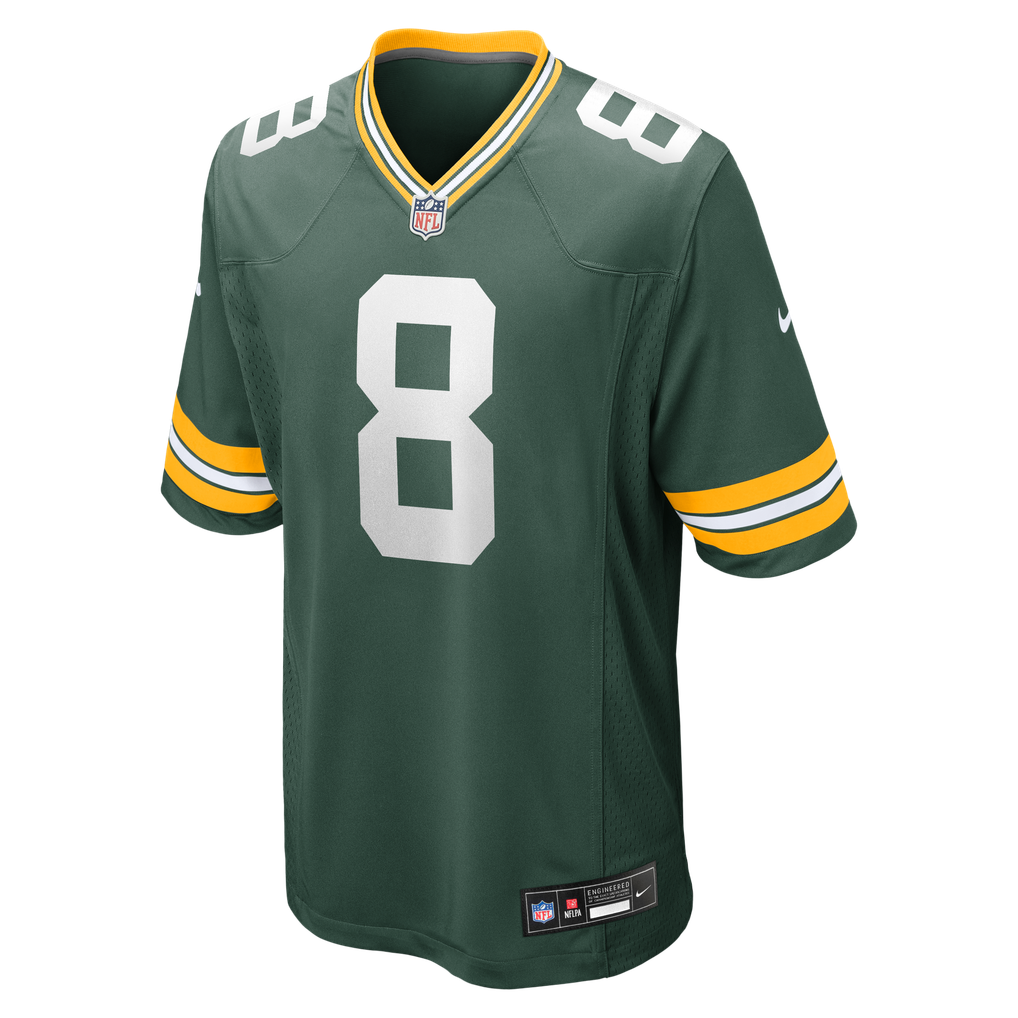 Men's Green Bay Packers Josh Jacobs Green Team Game Jersey
