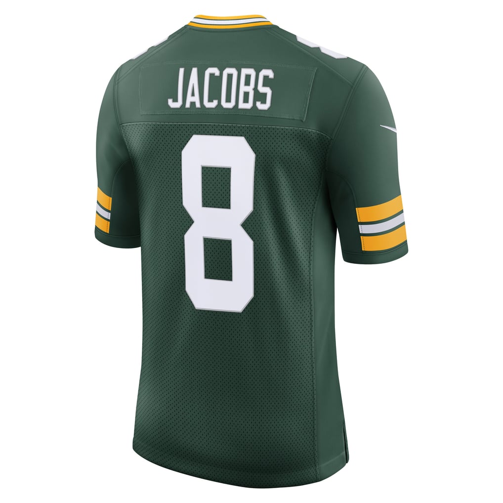 Men's Green Bay Packers Josh Jacobs Green Vapor Untouchable Stitched Limited Jersey