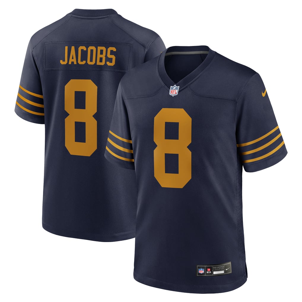 Men's Green Bay Packers Josh Jacobs Navy The 1923 Classic Game Jersey