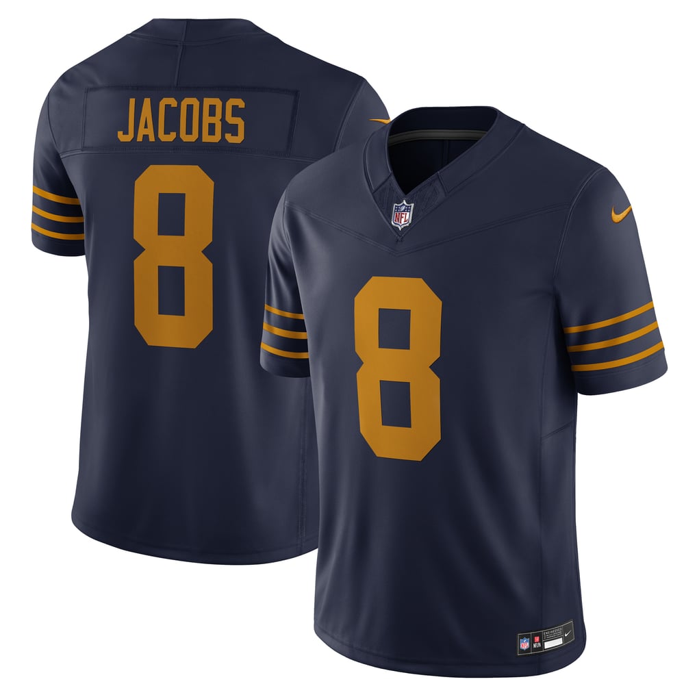 Men's Green Bay Packers Josh Jacobs Navy The 1923 Classic Vapor F.U.S.E. Limited Jersey