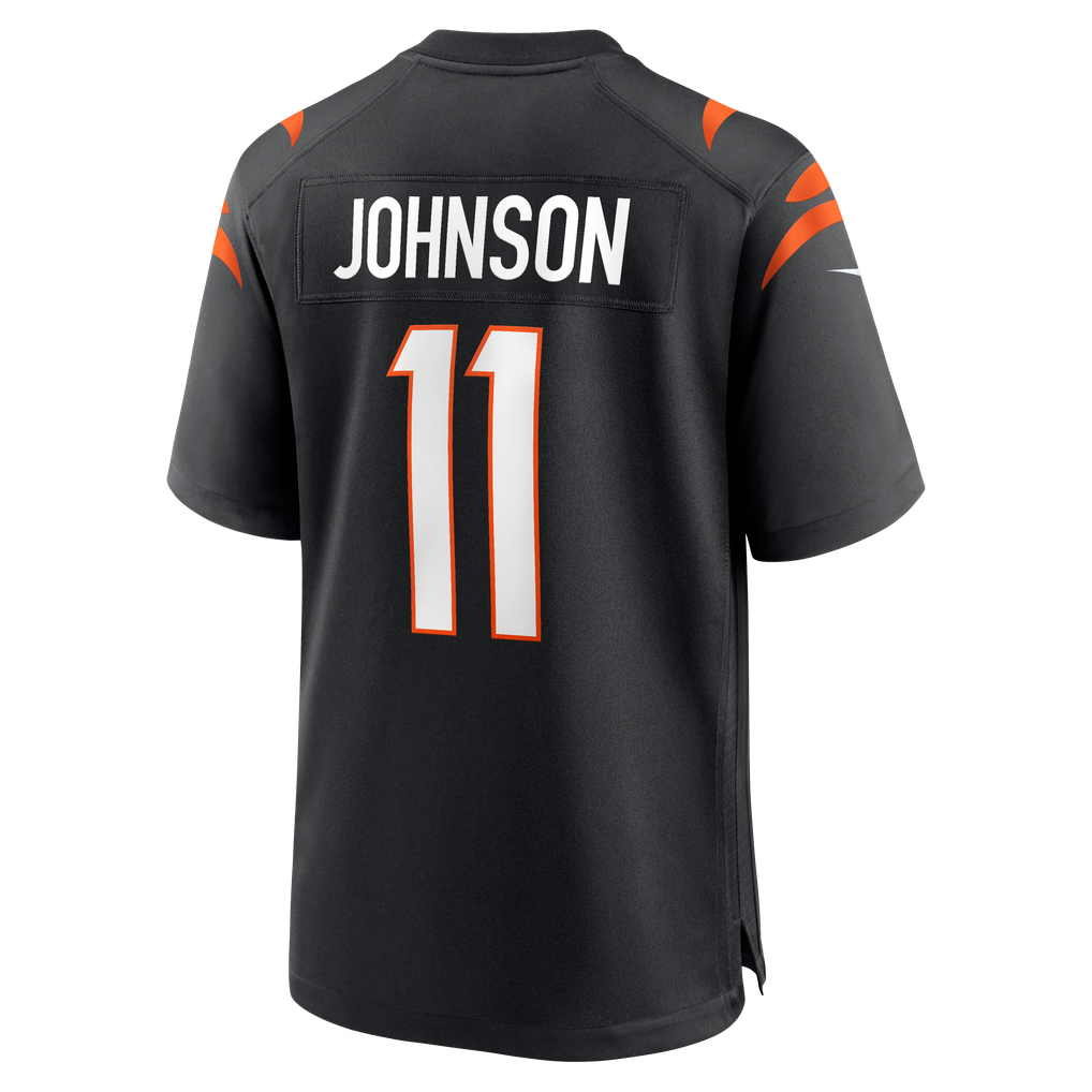 Men's Cincinnati Bengals Josh Johnson Black Team Game Jersey