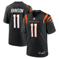 Men's Cincinnati Bengals Josh Johnson Black Team Game Jersey