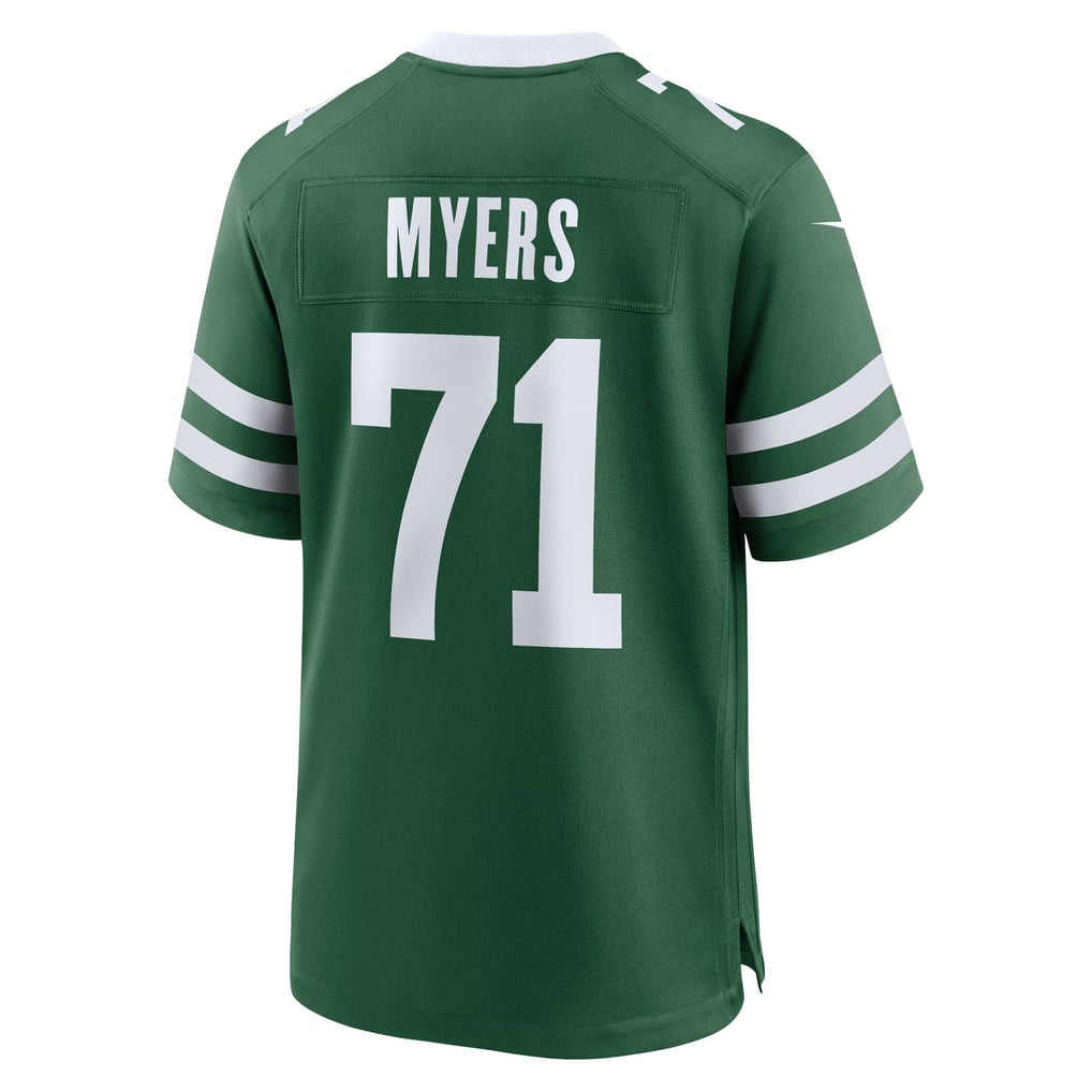 Men's New York Jets Josh Myers Legacy Green Team Game Jersey