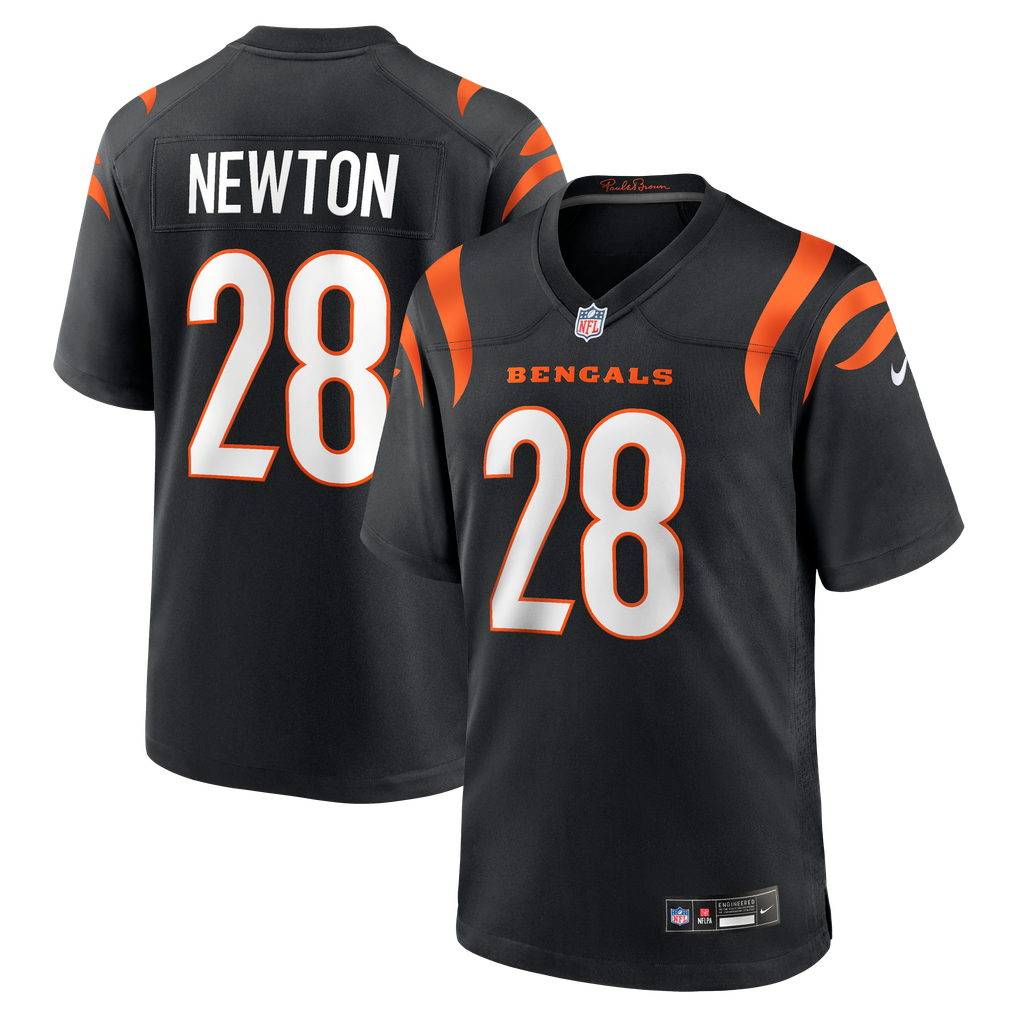 Men's Cincinnati Bengals Josh Newton Black Game Jersey