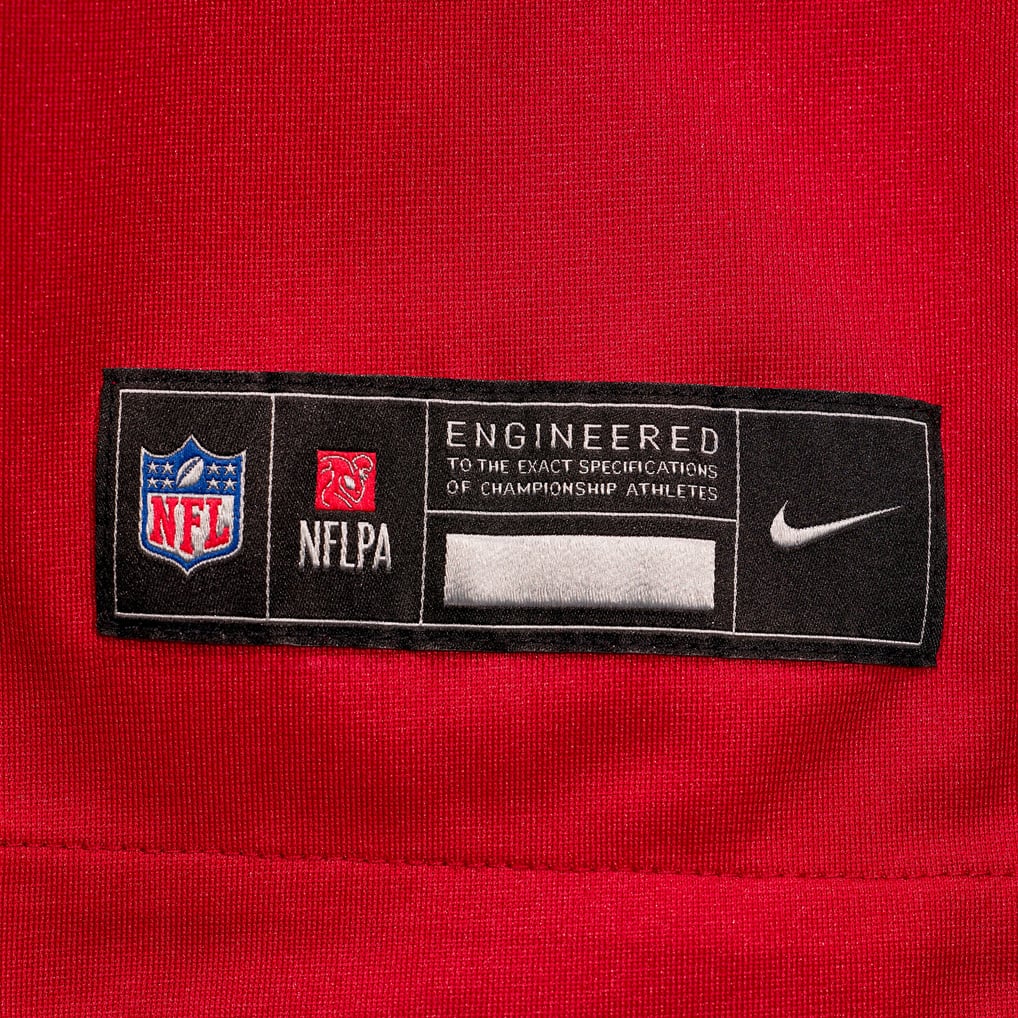 Men's Kansas City Chiefs Josh Simmons Red Team Game Jersey