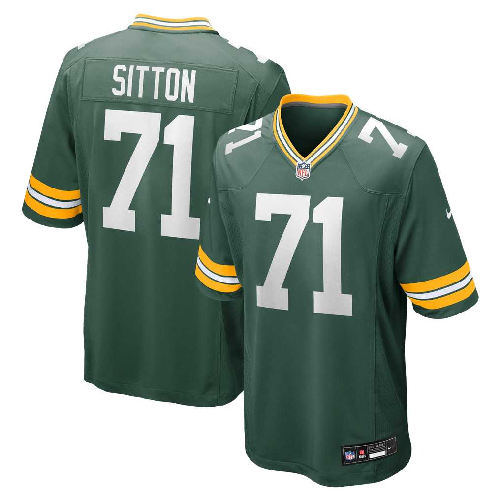 Men's Green Bay Packers Josh Sitton Green Retired Game Jersey