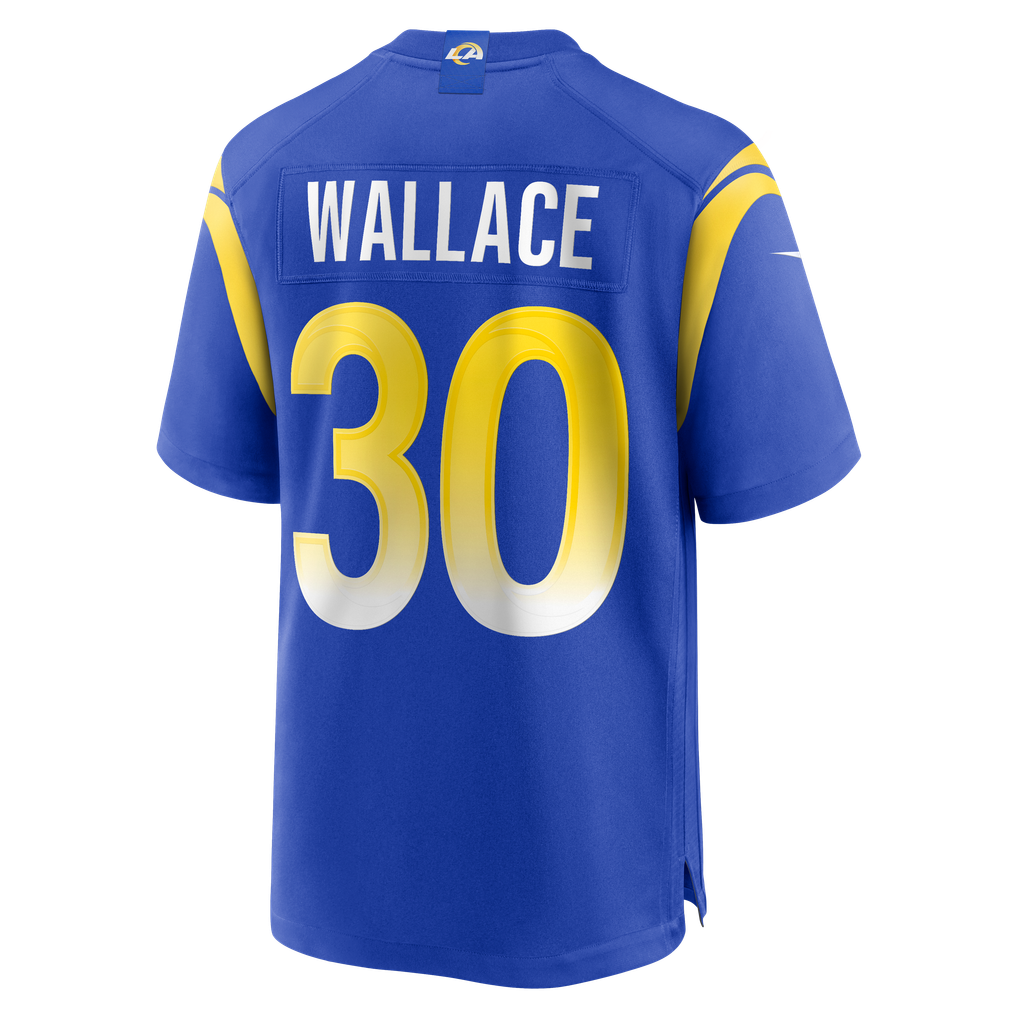 Men's Los Angeles Rams Josh Wallace Royal Game Jersey