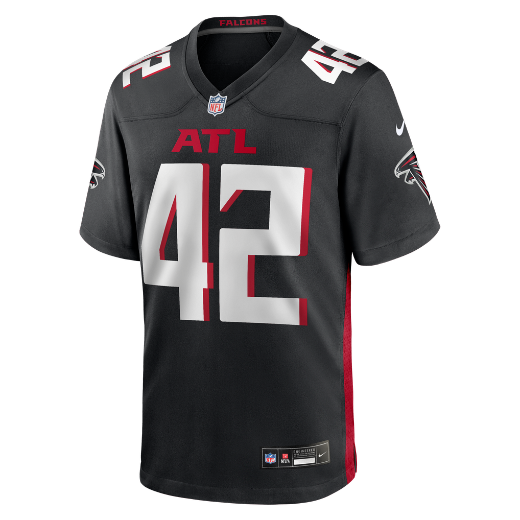 Men's Atlanta Falcons Josh Woods Black Team Game Jersey