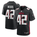 Men's Atlanta Falcons Josh Woods Black Team Game Jersey