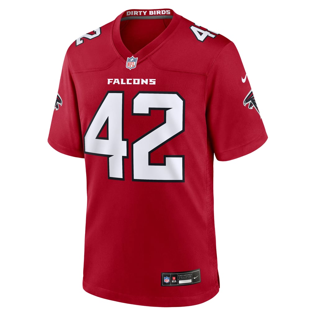 Men's Atlanta Falcons Josh Woods Red Team Game Jersey