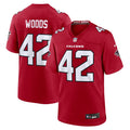 Men's Atlanta Falcons Josh Woods Red Team Game Jersey