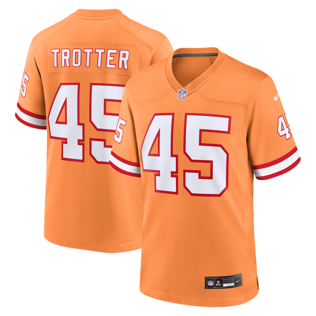 Men's Tampa Bay Buccaneers Josiah Trotter Creamsicle Alternate Game Jersey