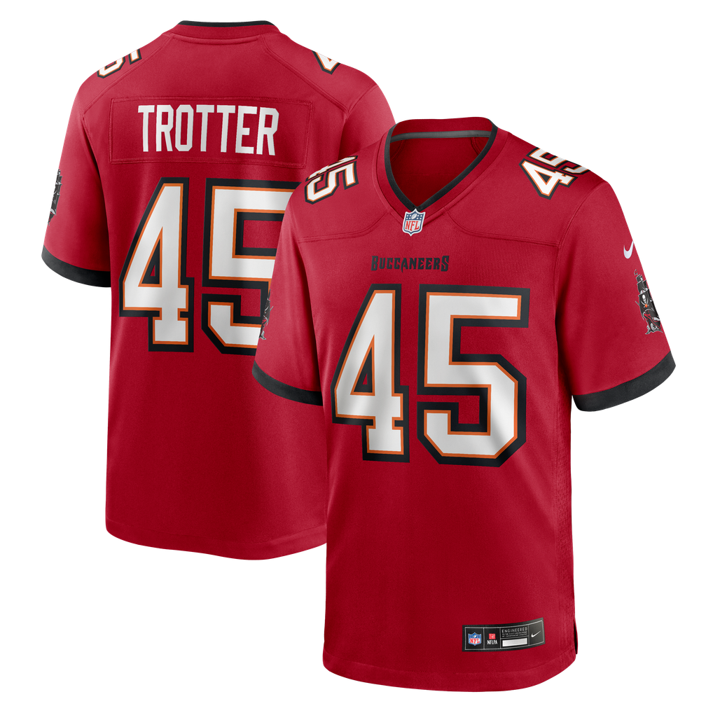 Men's Tampa Bay Buccaneers Josiah Trotter Red Team Game Jersey