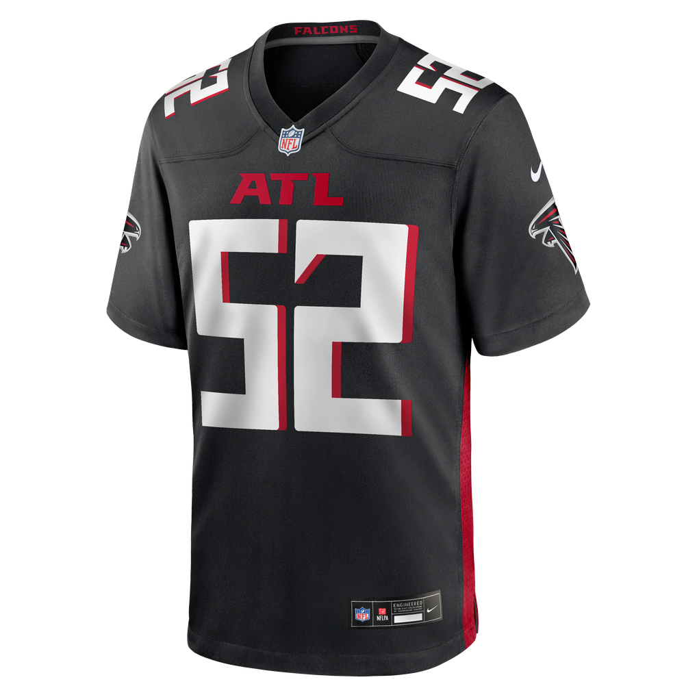 Men's Atlanta Falcons Jovaughn Gwyn Black Team Game Jersey