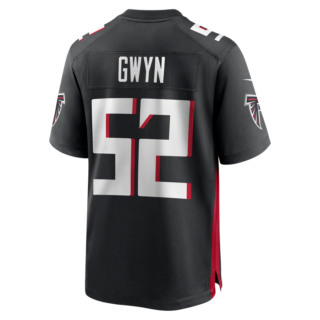 Men's Atlanta Falcons Jovaughn Gwyn Black Team Game Jersey