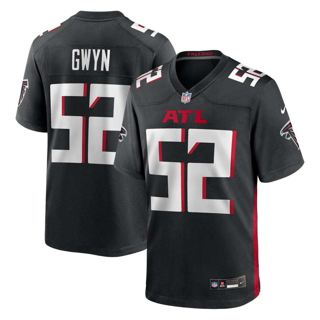 Men's Atlanta Falcons Jovaughn Gwyn Black Team Game Jersey
