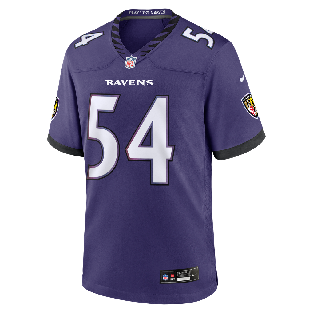 Men's Baltimore Ravens Jovaughn Gwyn Purple Team Game Jersey