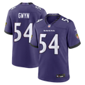 Men's Baltimore Ravens Jovaughn Gwyn Purple Team Game Jersey