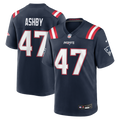 Men's New England Patriots Julian Ashby Navy Team Game Jersey