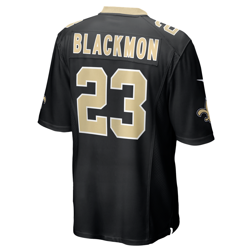 Men's New Orleans Saints Julian Blackmon Black Team Game Jersey