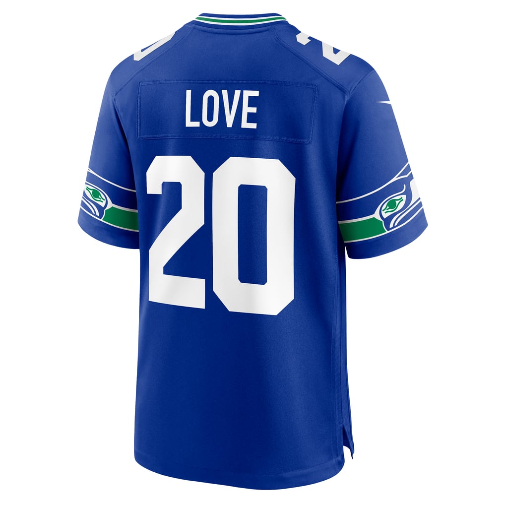 Men's Seattle Seahawks Julian Love Royal Alternate Game Jersey
