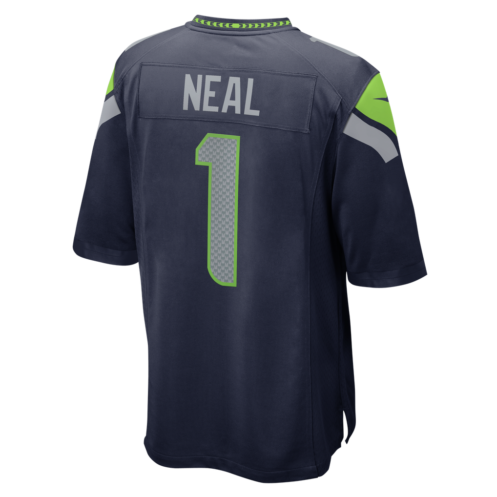 Men's Seattle Seahawks Julian Neal College Navy Team Game Jersey